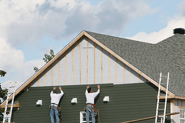 Professional Siding Inspection technician working in Medfield, MA